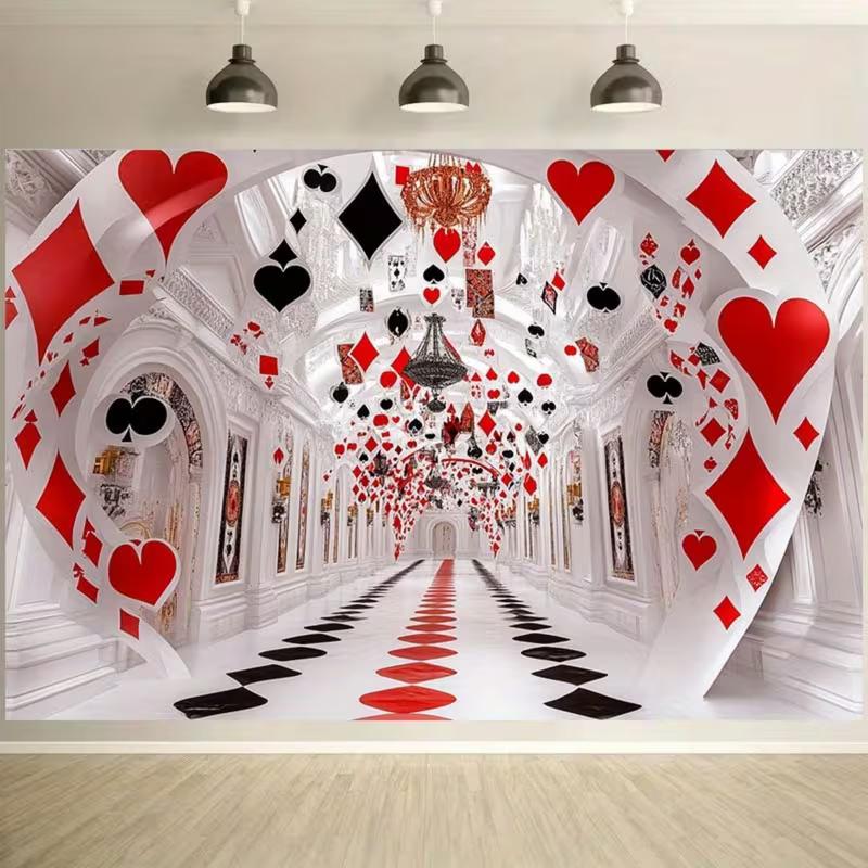 2D Wonderland Card Corridor Backdrop Magical Palace Photography Background 47.2x31.5inch/120*80cm
2D Wonderland Card Corridor Backdrop Magical Palace Photography Background 47.2x31.5inch/120*80cm