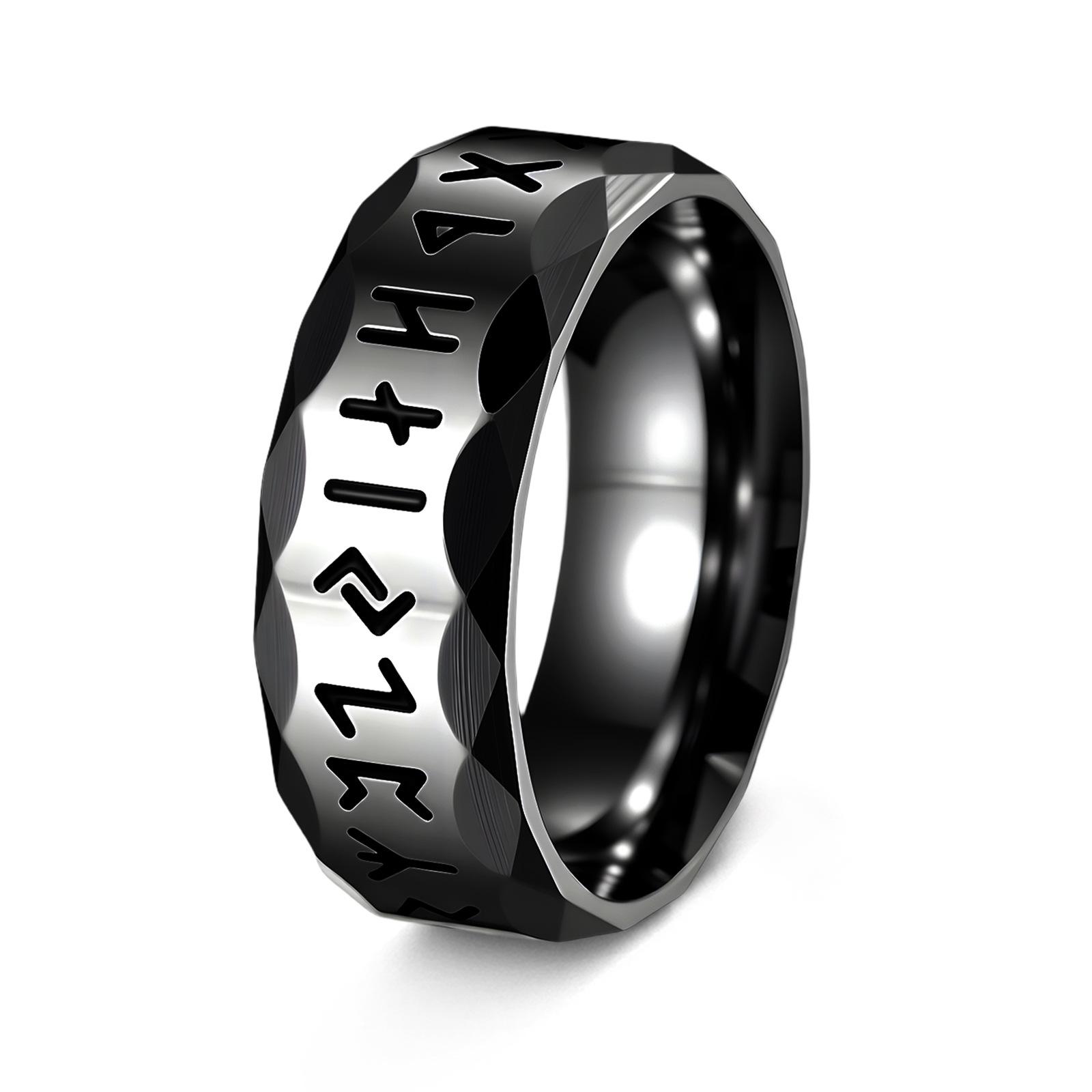 Vintage Viking Rune Titanium Steel Ring Norse Jewelry For Men Pirate Durable no. 13 чорний
Vintage Viking Rune Titanium Steel Ring Norse Jewelry For Men Pirate Durable no. 13 чорний