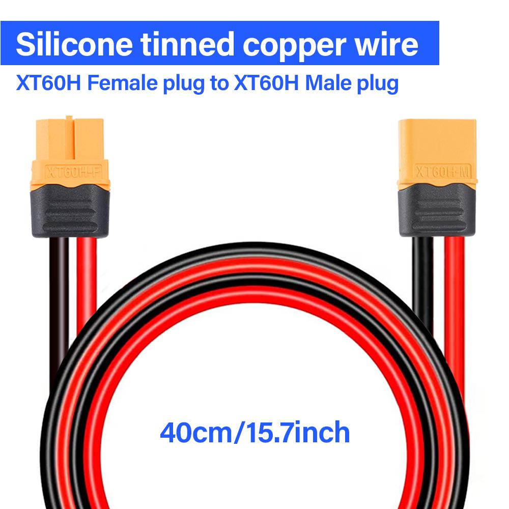 Гніздо XT60H до штекера XT60H Адаптерний роз’єм 14AWG Високоякісний силіконовий луджений мідний дріт 40 см Подовжувач
Гніздо XT60H до штекера XT60H Адаптерний роз’єм 14AWG Високоякісний силіконовий луджений мідний дріт 40 см Подовжувач