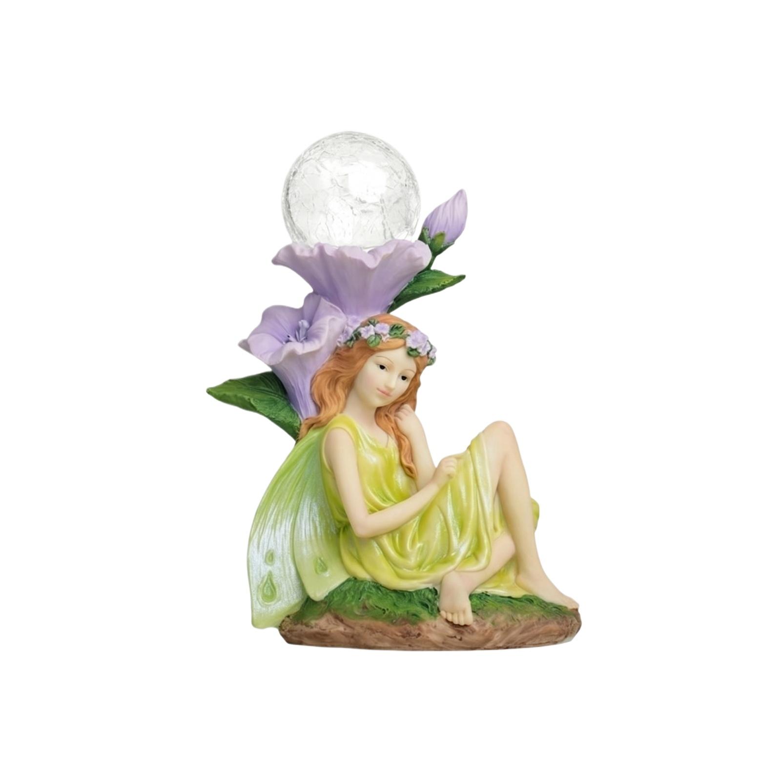 Solar Powered Resin Garden Fairy Figurine Miniature Landscape Ornament Outdoor Patio Decoration Small Night Light with Flower Base One Size
Solar Powered Resin Garden Fairy Figurine Miniature Landscape Ornament Outdoor Patio Decoration Small Night Light with Flower Base One Size