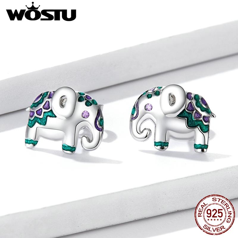 WOSTU Genunie 925 стерлингового серебра мини слон ушные шпильки для женщин покрытые платиновые серьги бренд ювелирные изделия
WOSTU Genunie 925 стерлингового серебра мини слон ушные шпильки для женщин покрытые платиновые серьги бренд ювелирные изделия