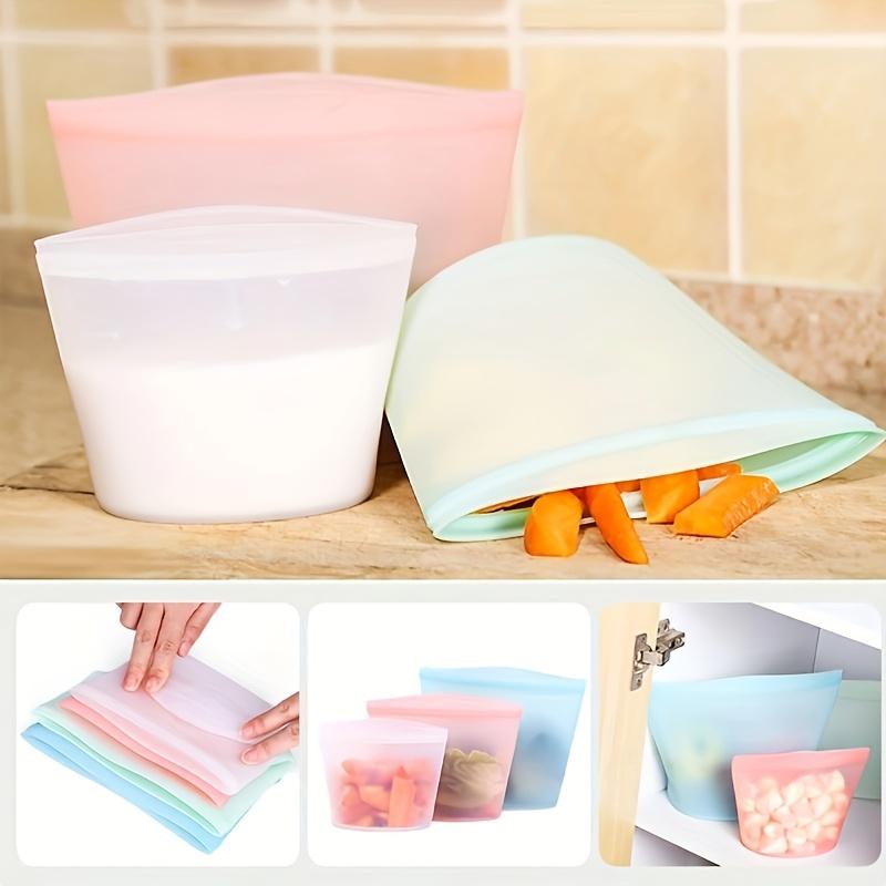 3PCS Silicone Food Storage Bag Reusable Stand Up Zip Leakproof Containers Fresh Bag Food Storage Fresh Wrap Ziplock
3PCS Silicone Food Storage Bag Reusable Stand Up Zip Leakproof Containers Fresh Bag Food Storage Fresh Wrap Ziplock