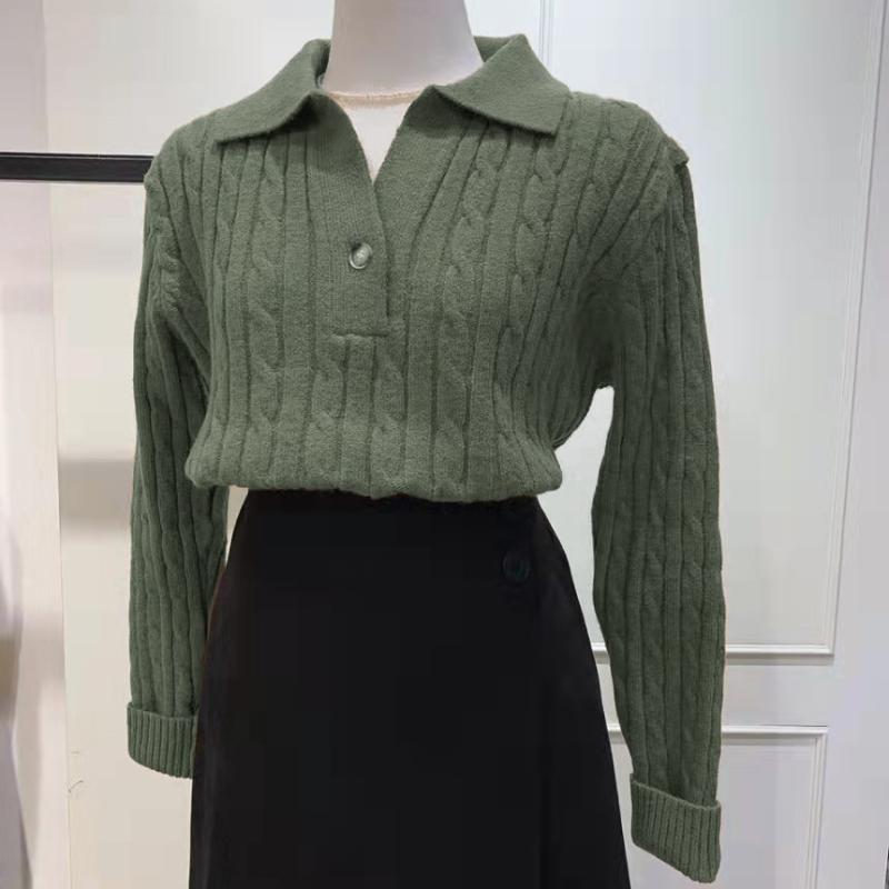 Новые модные женские осенние пуловеры, свитера с длинным рукавом и отложным воротником, зимние трикотажные изделия, свободные вязаные свитера для женщин, элегантные топы 25311 One Size армия зеленый
Новые модные женские осенние пуловеры, свитера с длинным рукавом и отложным воротником, зимние трикотажные изделия, свободные вязаные свитера для женщин, элегантные топы 25311 One Size армия зеленый