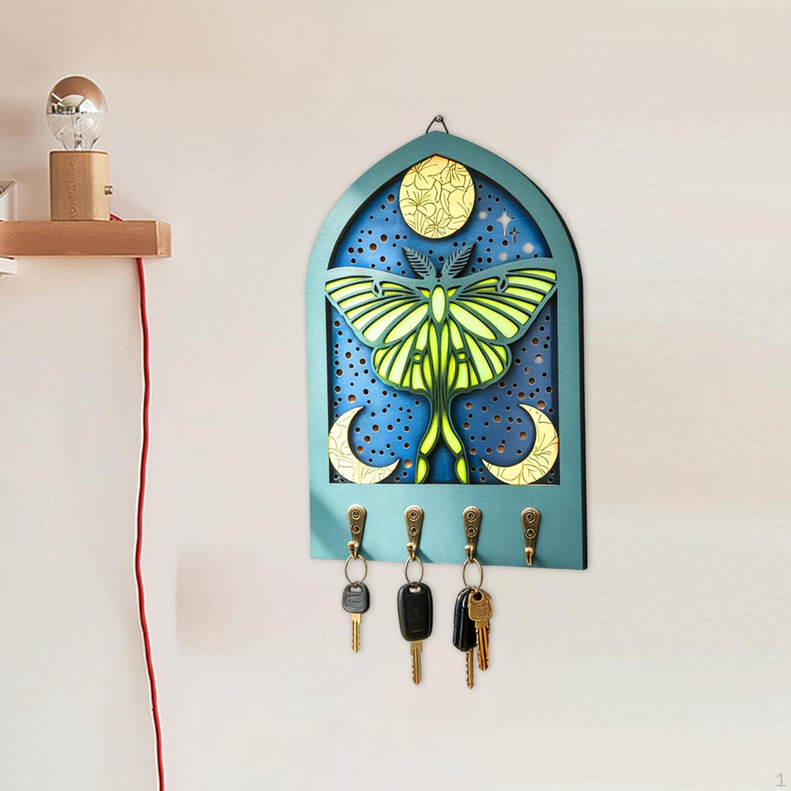 Coat Rack with Key Hook, Hanger, Wooden, Bohemian Style, Decorative, Suitable for Bedroom, Butterfly
Coat Rack with Key Hook, Hanger, Wooden, Bohemian Style, Decorative, Suitable for Bedroom, Butterfly