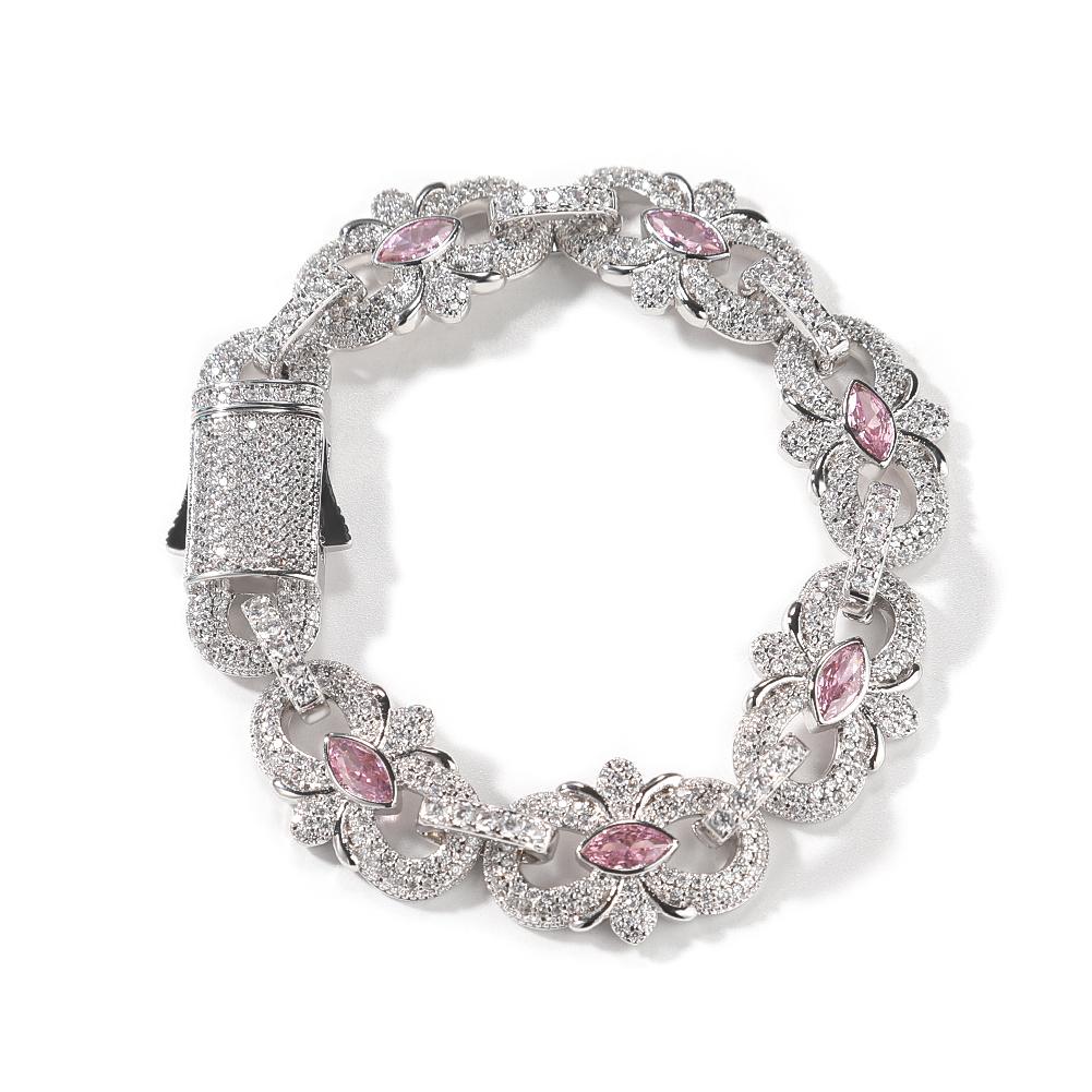 THE BLING KING 16mm Pink Dark Blue Marquise Floral Infinity Chain Necklace Iced Out Cubic Zircon Bracelet Charm Hiphop Jewelry 7inch bracelet розовый цвет-серебро
THE BLING KING 16mm Pink Dark Blue Marquise Floral Infinity Chain Necklace Iced Out Cubic Zircon Bracelet Charm Hiphop Jewelry 7inch bracelet розовый цвет-серебро