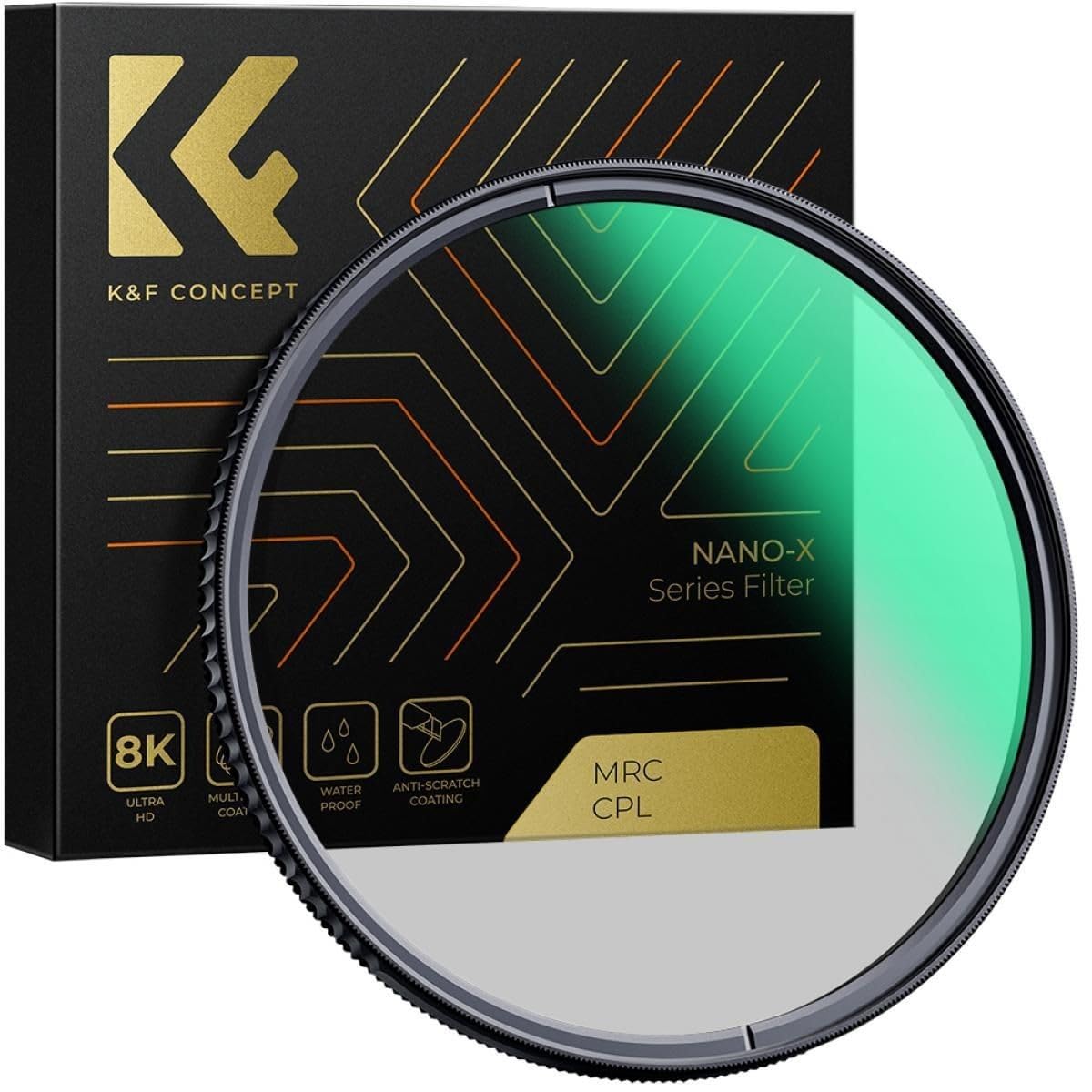 Concept Filter German SCHOTT B270 High Transparency Crown Nano Coating K&F NANO-X C-PL Glass/MRC () (49mm, NANO-X C-PL)
Concept Filter German SCHOTT B270 High Transparency Crown Nano Coating K&F NANO-X C-PL Glass/MRC () (49mm, NANO-X C-PL)