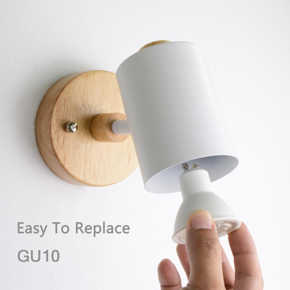 Nordic Indoor GU10 Wall lamp Wooden 6 Color With Zip switch EU/UL Plug Wall lights For home bedroom Living room Aisle Decorate GU10 5W&Warm White (2700-3500K)&No Switch чорний
Nordic Indoor GU10 Wall lamp Wooden 6 Color With Zip switch EU/UL Plug Wall lights For home bedroom Living room Aisle Decorate GU10 5W&Warm White (2700-3500K)&No Switch чорний