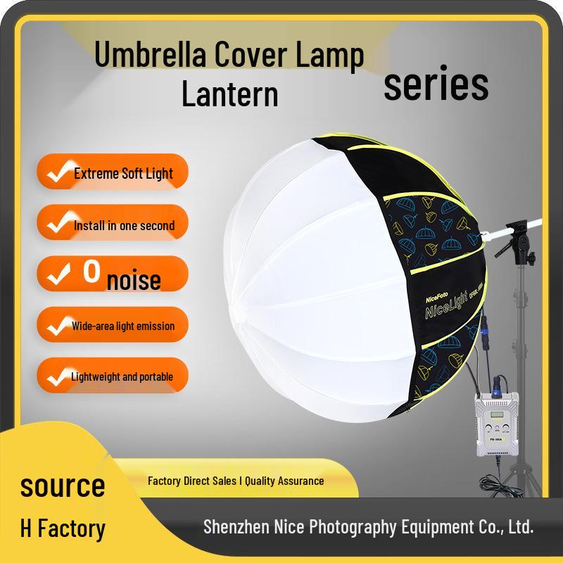 Nishe Bi-Color LED Spherical Fill Light Lantern Umbrella for Photography & Live Streaming Other
Nishe Bi-Color LED Spherical Fill Light Lantern Umbrella for Photography & Live Streaming Other