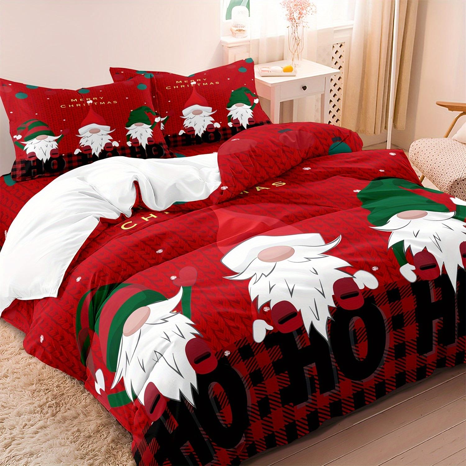 2/3Pcs Christmas Duvet Cover Set Christmas Gift Bedding Set Ho Ho Ho Christmas Quilt Cover Set For Kids New Gifts Duvet Cover Set&EU Single(135x200cm)
2/3Pcs Christmas Duvet Cover Set Christmas Gift Bedding Set Ho Ho Ho Christmas Quilt Cover Set For Kids New Gifts Duvet Cover Set&EU Single(135x200cm)