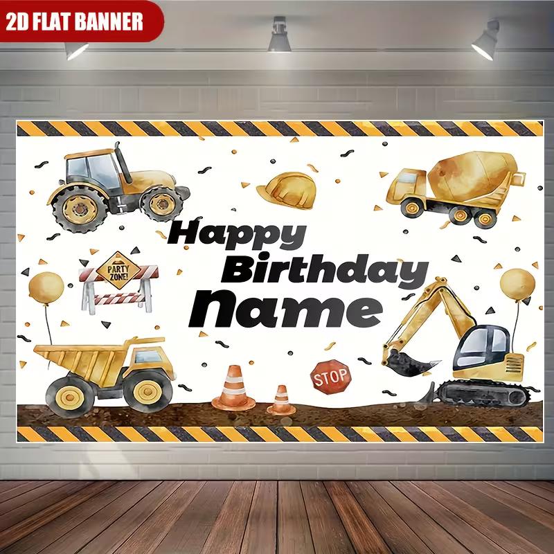 2D Personalized Construction Birthday Backdrop for Boy, Excavator Photo Booth 47.2x31.5inch/120*80cm
2D Personalized Construction Birthday Backdrop for Boy, Excavator Photo Booth 47.2x31.5inch/120*80cm