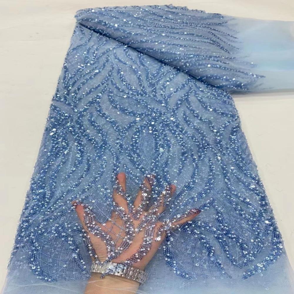 5 Yards Latest African Sequins Lace Fabric High Quality Lace Embroidery Beaded Mesh Fabric for Women Wedding Party Dress 5yard
5 Yards Latest African Sequins Lace Fabric High Quality Lace Embroidery Beaded Mesh Fabric for Women Wedding Party Dress 5yard