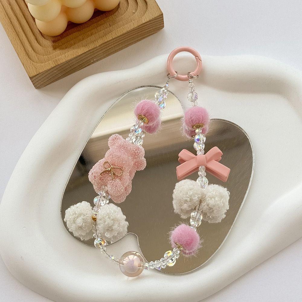 Beads Bear Phone Lanyard Plush Ball Bag Pendant Hanging Exquisite Dolls Keychain Bag Decor бежевый
Beads Bear Phone Lanyard Plush Ball Bag Pendant Hanging Exquisite Dolls Keychain Bag Decor бежевый