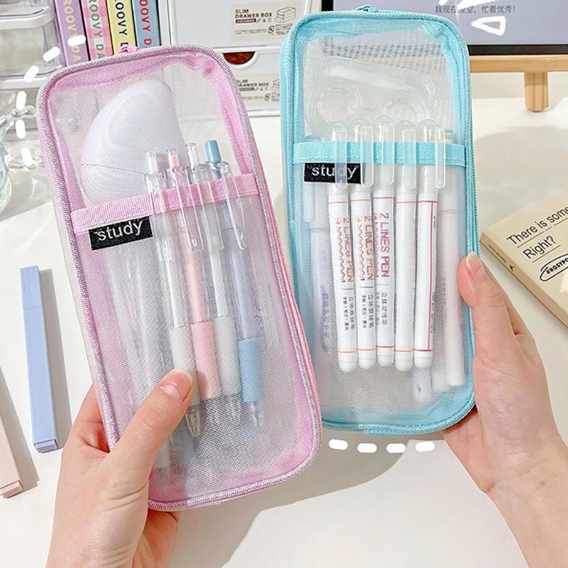 Simple Transparent Pencil Case Mesh Large Capacity Casual Zipper Pouch Pen Bag Stationery Storage Bag School Supplies рожевий
Simple Transparent Pencil Case Mesh Large Capacity Casual Zipper Pouch Pen Bag Stationery Storage Bag School Supplies рожевий