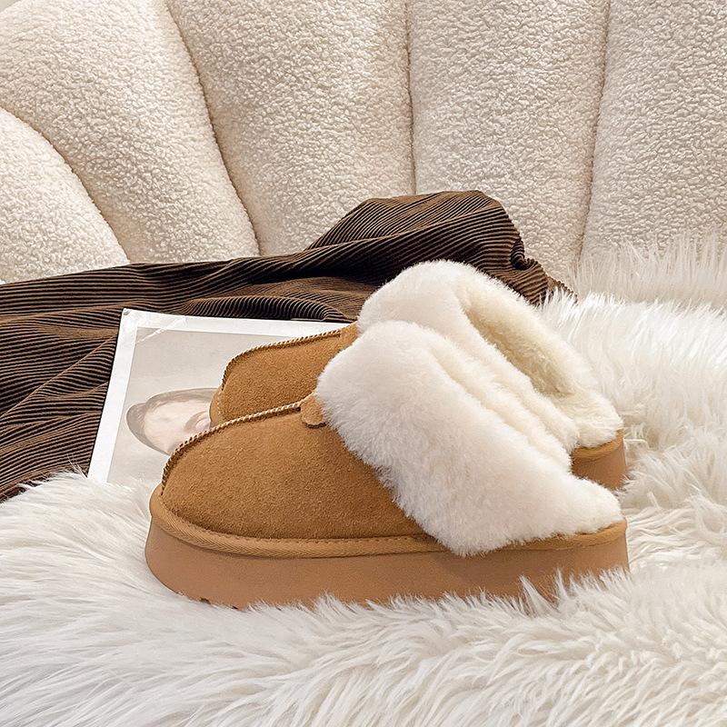 Cowhide version~ real wool slippers women s snow boots fur integrated bag head hair slippers women s winter thick-soled slippers tide 35
Cowhide version~ real wool slippers women s snow boots fur integrated bag head hair slippers women s winter thick-soled slippers tide 35