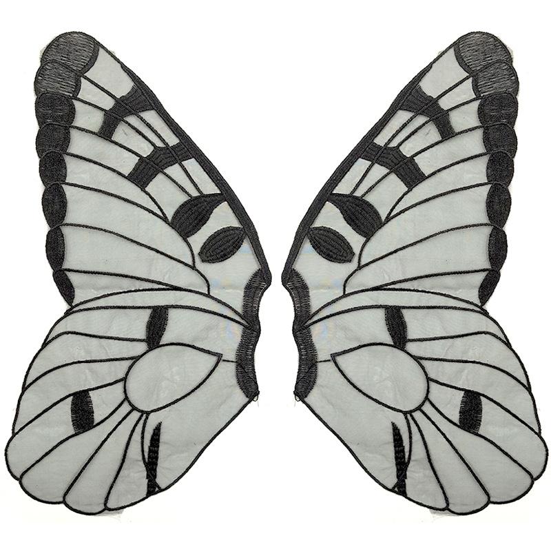 Butterfly lace back patch organza embroidery Transparent wings DIY lace accessories Embroidered collar black чорний
Butterfly lace back patch organza embroidery Transparent wings DIY lace accessories Embroidered collar black чорний