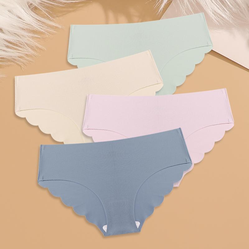 4Pcs Ice Silk Wavy Waist Underwear Women s Seamless Panties Sexy Comfy Solid Briefs Girls Ultra Thin Invisible Lingerie M
4Pcs Ice Silk Wavy Waist Underwear Women s Seamless Panties Sexy Comfy Solid Briefs Girls Ultra Thin Invisible Lingerie M