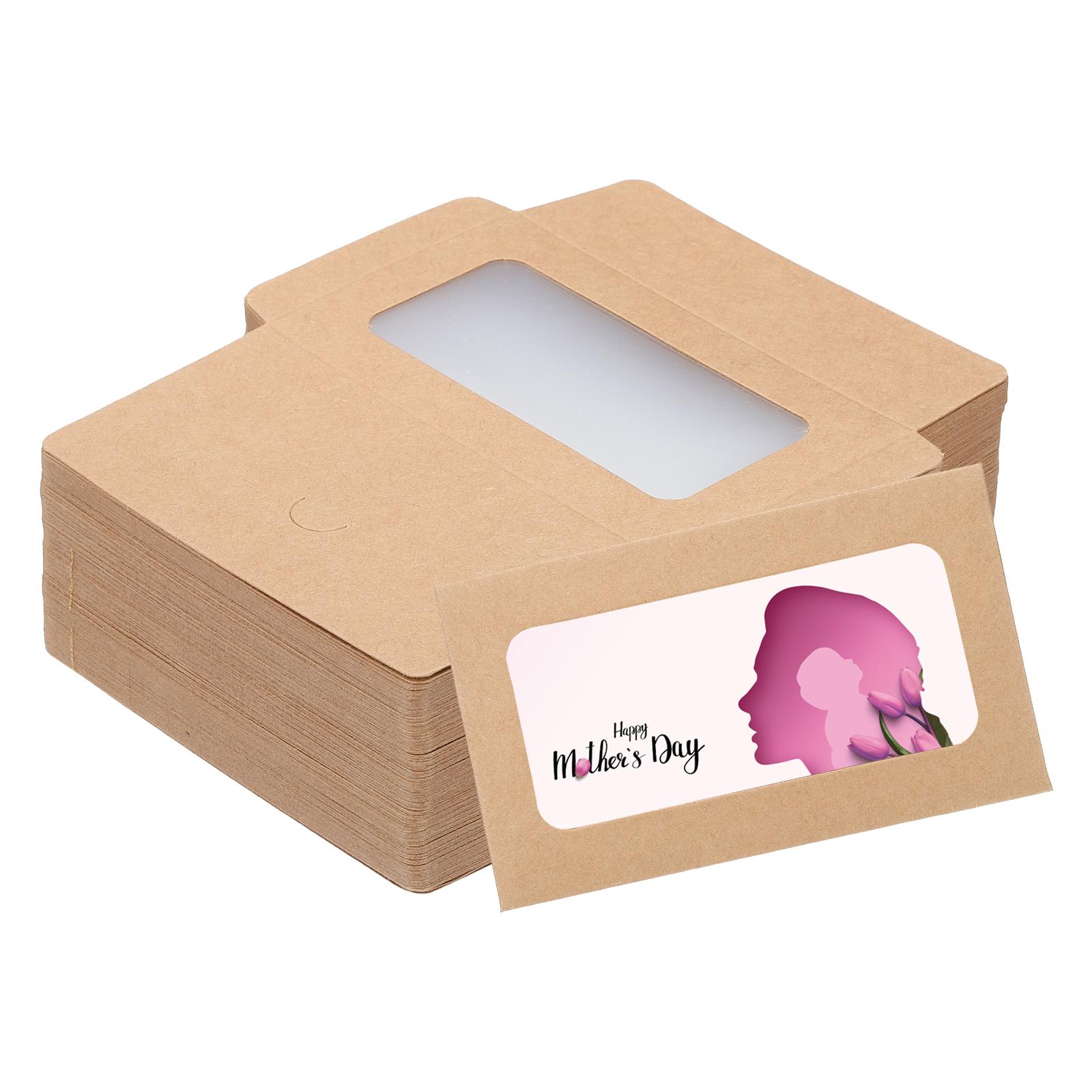 120Pcs Mini Postcard Window Opening Envelope Greeting Card Envelopes Credit Card Size Blank Envelopes for Business Card Gifts коричневий
120Pcs Mini Postcard Window Opening Envelope Greeting Card Envelopes Credit Card Size Blank Envelopes for Business Card Gifts коричневий