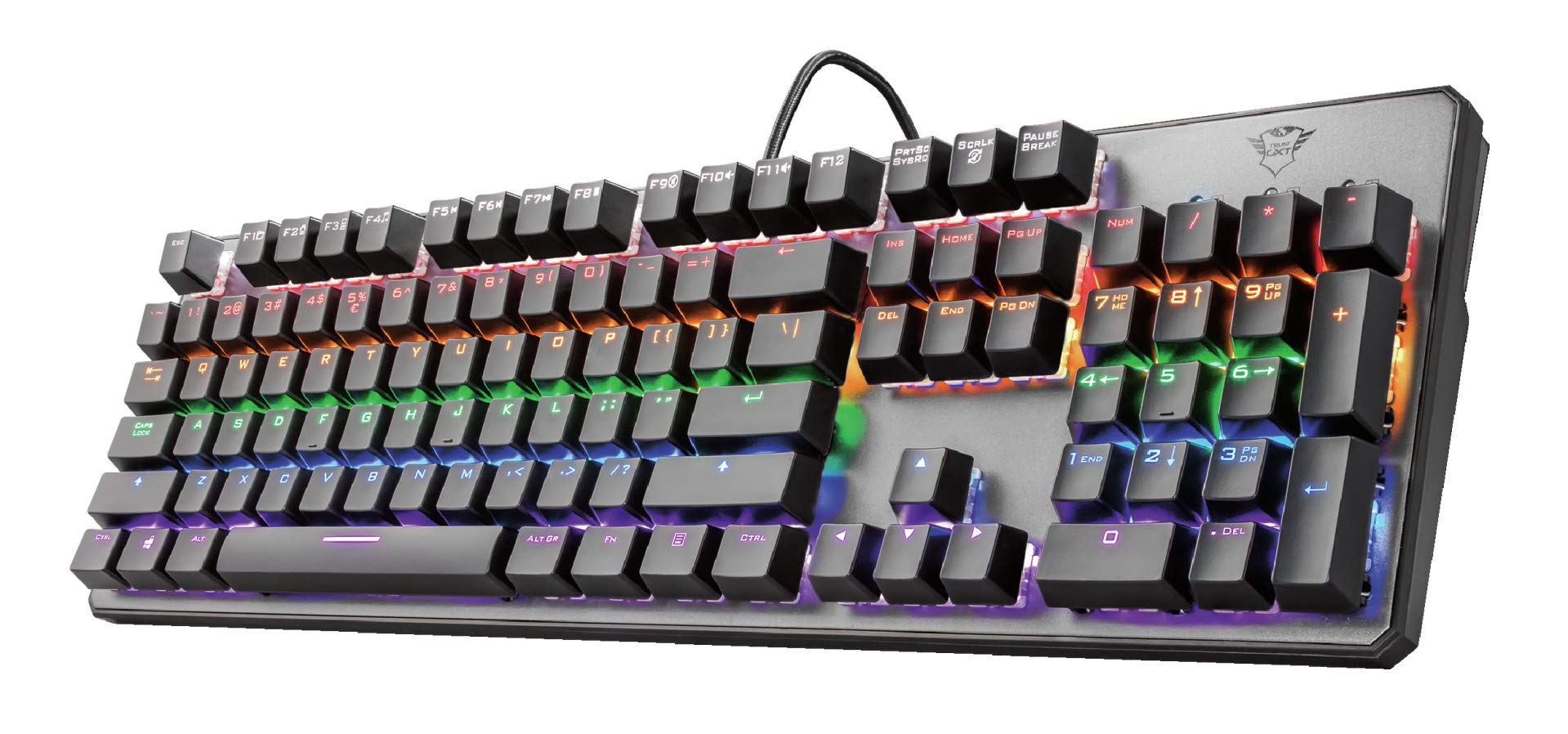 Trust Gaming GXT 865 Asta Механічна клавіатура Писання Механічна клавіатура з червоними перемикачами Клавіша (Англійська розкладка)
Trust Gaming GXT 865 Asta Механічна клавіатура Писання Механічна клавіатура з червоними перемикачами Клавіша (Англійська розкладка)