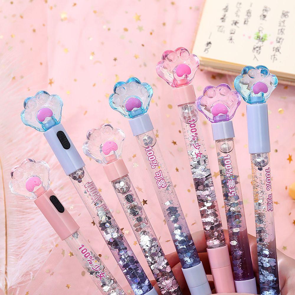 School Suppleis Cat Claw LED Crystal Quicksand Pen Signing Pen Glitter Lights Pen Luminous Gelic Pen Random 1pc No Luminous
School Suppleis Cat Claw LED Crystal Quicksand Pen Signing Pen Glitter Lights Pen Luminous Gelic Pen Random 1pc No Luminous