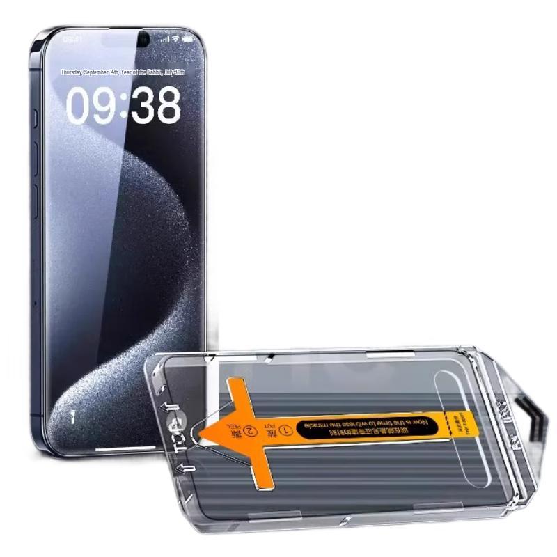 iPhone 17 Pro Max Tempered Glass Screen Protector - 2-Pack with Easy Installation
iPhone 17 Pro Max Tempered Glass Screen Protector - 2-Pack with Easy Installation