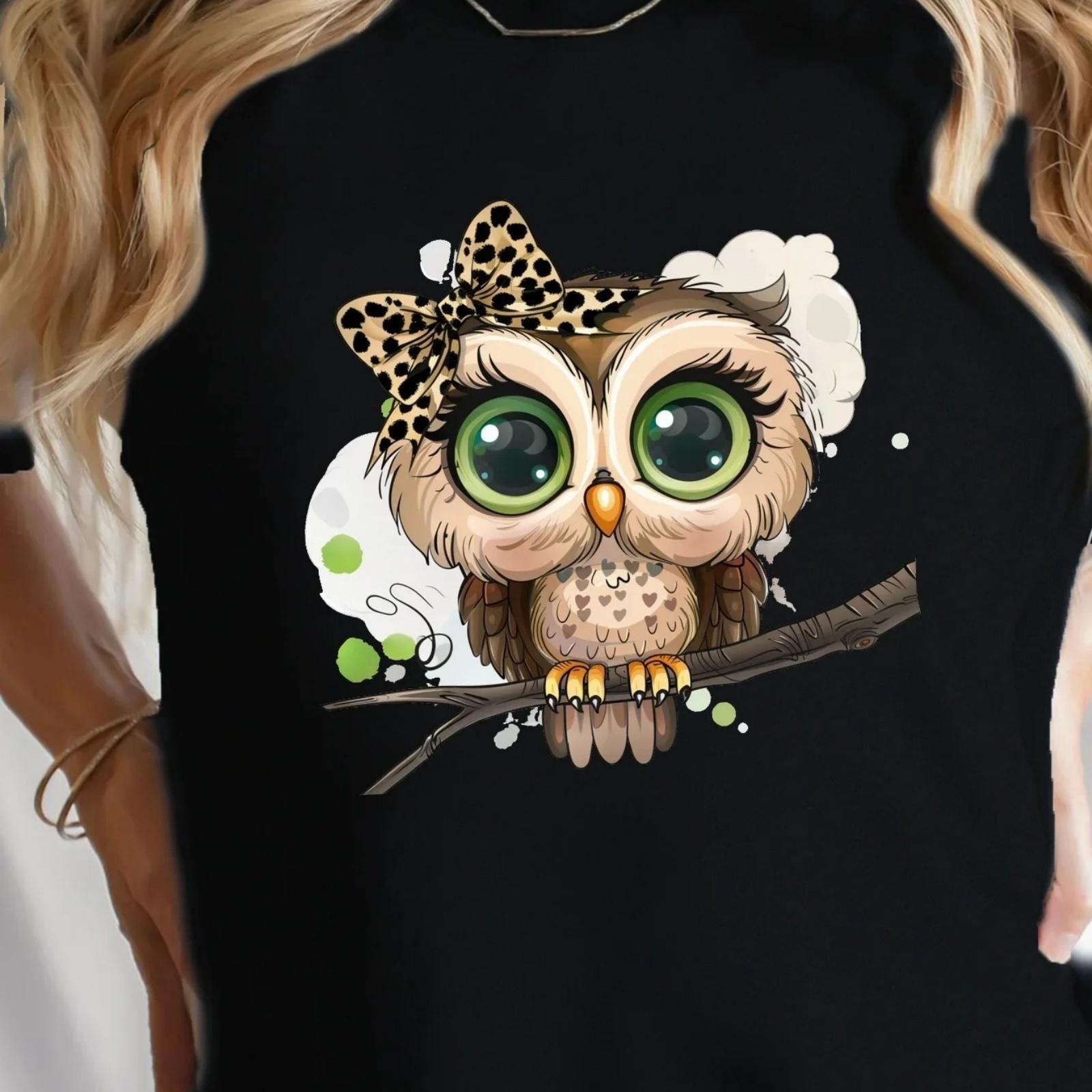 Cartoon Owl Print Crew Neck T-shirt Casual Short Sleeve Top for Spring & Summer Women s Clothing harajuku t shirt women XXXXXL різнокольоровий
Cartoon Owl Print Crew Neck T-shirt Casual Short Sleeve Top for Spring & Summer Women s Clothing harajuku t shirt women XXXXXL різнокольоровий