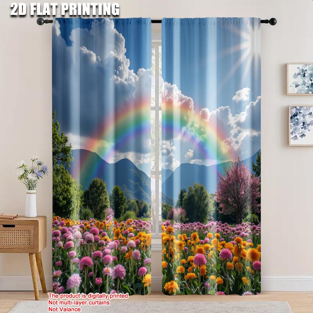 2pcs 2D flat printing Scene Curtain flower field Versatile Fabric Without Electricity Festive Holiday for Window art_Party 100*130 Rod Pocket 1pcs
2pcs 2D flat printing Scene Curtain flower field Versatile Fabric Without Electricity Festive Holiday for Window art_Party 100*130 Rod Pocket 1pcs