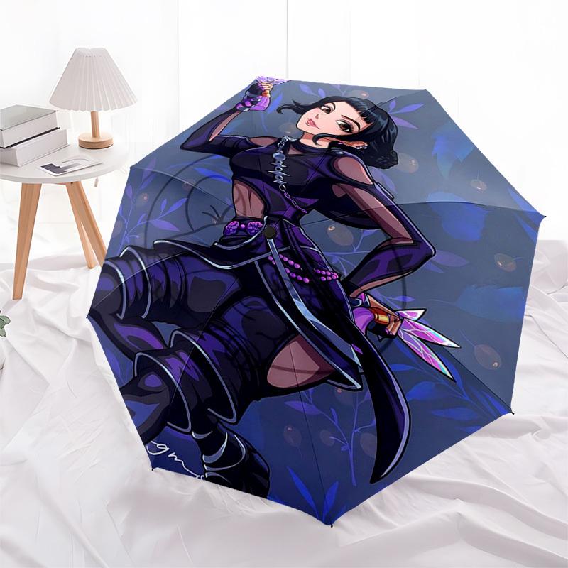 1pc Purple Braid Hair Girl Automatic Open Close Umbrella, Portable Three-Fold Design with Pink Ribbon, 8-Bone Iron Frame Outdoor Umbrella, Ideal Gift
1pc Purple Braid Hair Girl Automatic Open Close Umbrella, Portable Three-Fold Design with Pink Ribbon, 8-Bone Iron Frame Outdoor Umbrella, Ideal Gift