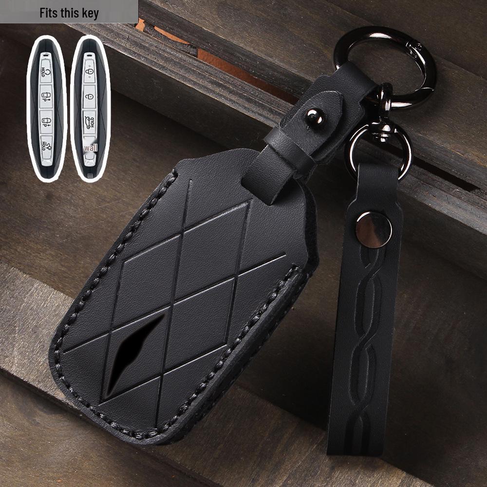 Genesis GV60/GV90 Genuine Leather Car Key Case Cover
Genesis GV60/GV90 Genuine Leather Car Key Case Cover