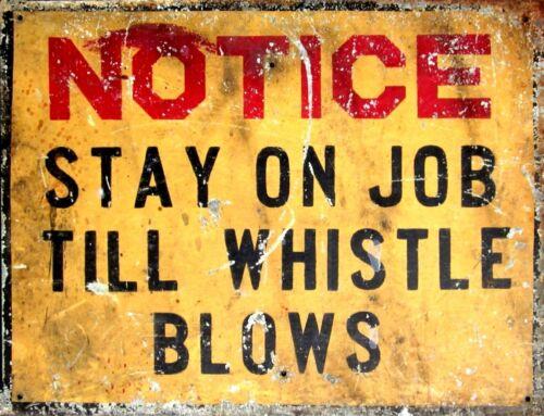 TIN SIGN Notice Stay on Job Humorous Deco Garage WallAluminum 20x30cm(7.8x11.8inch)
TIN SIGN Notice Stay on Job Humorous Deco Garage WallAluminum 20x30cm(7.8x11.8inch)