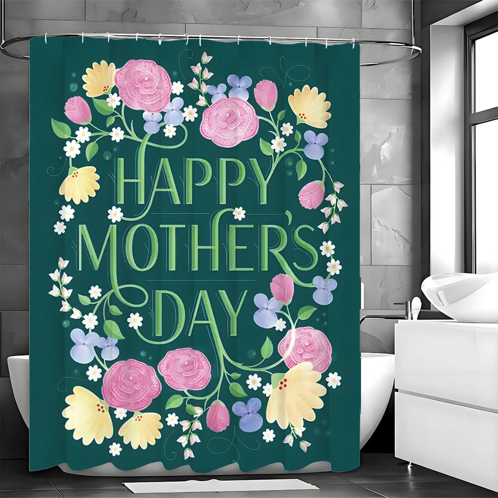 Happy Mother S Day Green Floral Shower Curtain, Bathroom Decorative Shower Curtain, Waterproof Shower Curtain With Hooks W60H190(CM)-1 Pcs
Happy Mother S Day Green Floral Shower Curtain, Bathroom Decorative Shower Curtain, Waterproof Shower Curtain With Hooks W60H190(CM)-1 Pcs