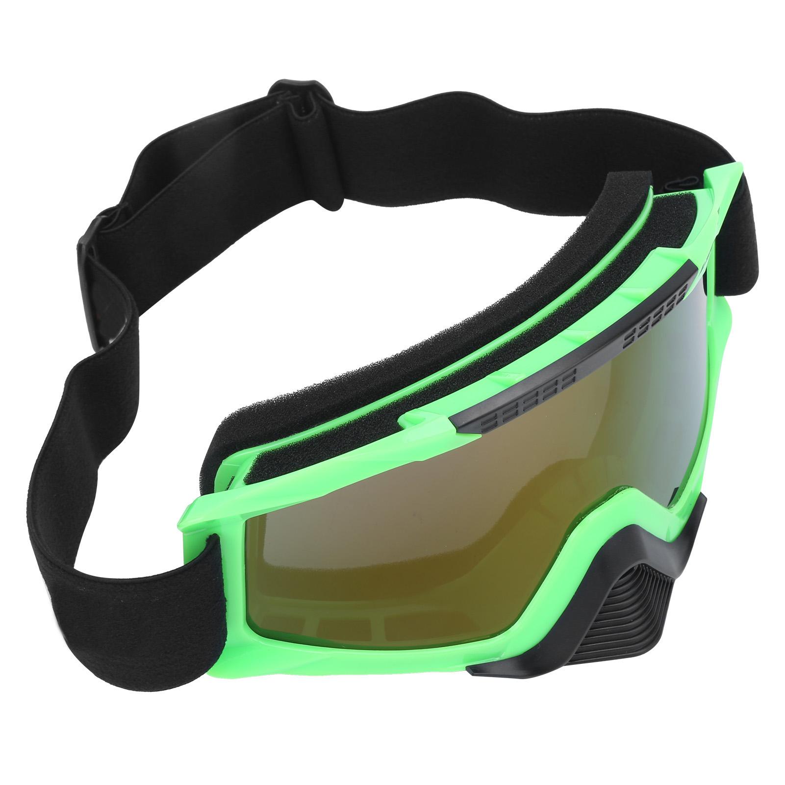 Очки-маска для внедорожной езды, защита от пыли и УФ-излучения, мотоциклетные очки, горнолыжные очки(зеленый ) зелёный
