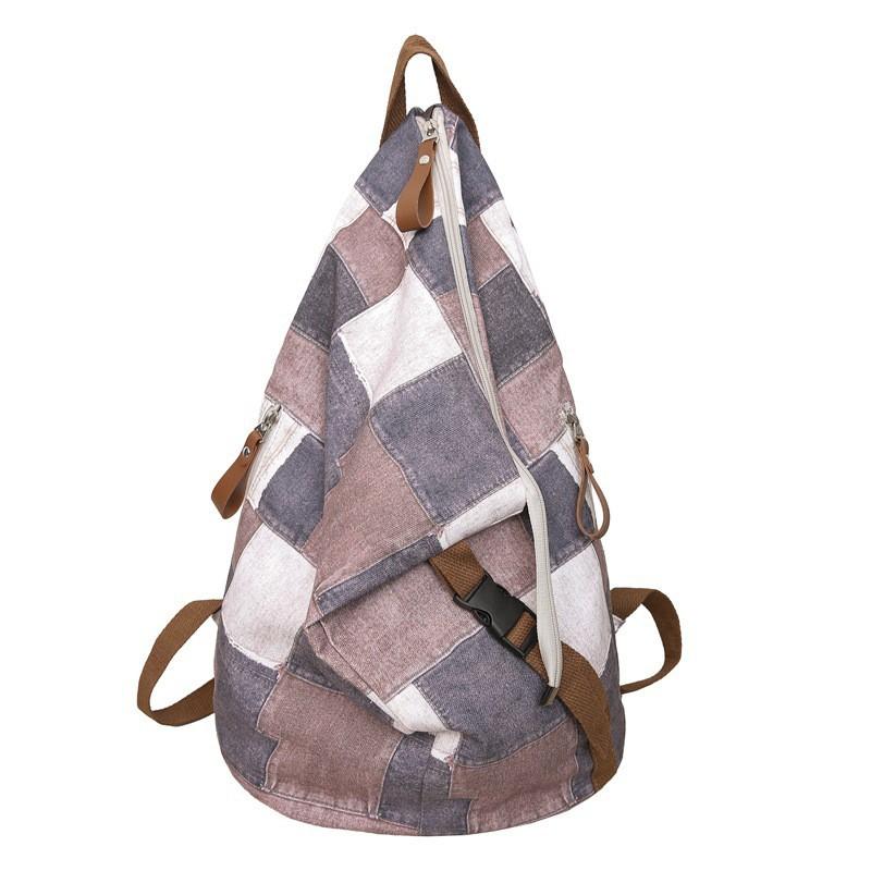 Japanese Trendy Cool Jeans Color Contrasting Backpack Large-capacity Simple Schoolbag College Student Plaid Niche Men коричневий
Japanese Trendy Cool Jeans Color Contrasting Backpack Large-capacity Simple Schoolbag College Student Plaid Niche Men коричневий