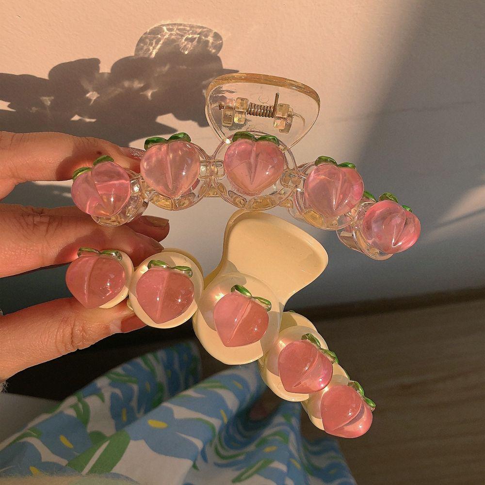 Large Shark Clip Female Hair Accessories Korean Style Grab Clip Peach Hair Claw Fruit Hair Clip 10.5cm-J2
Large Shark Clip Female Hair Accessories Korean Style Grab Clip Peach Hair Claw Fruit Hair Clip 10.5cm-J2