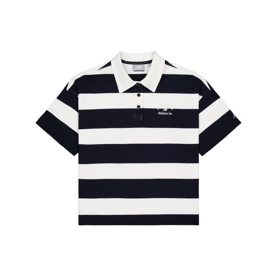New Balance Colorblock Striped Drop Shoulder Short Sleeve Polo Women Tops Navy-Blue NFE22412-MIX
New Balance Colorblock Striped Drop Shoulder Short Sleeve Polo Women Tops Navy-Blue NFE22412-MIX
