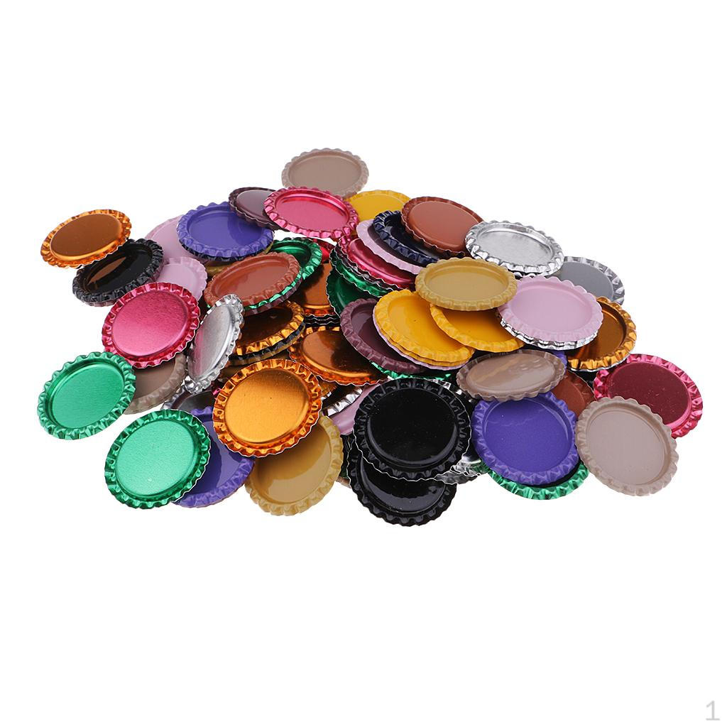 100 Bottle Cap Embellishment Jewelry Making Accessories Findings 25mm Multicolor 2
100 Bottle Cap Embellishment Jewelry Making Accessories Findings 25mm Multicolor 2