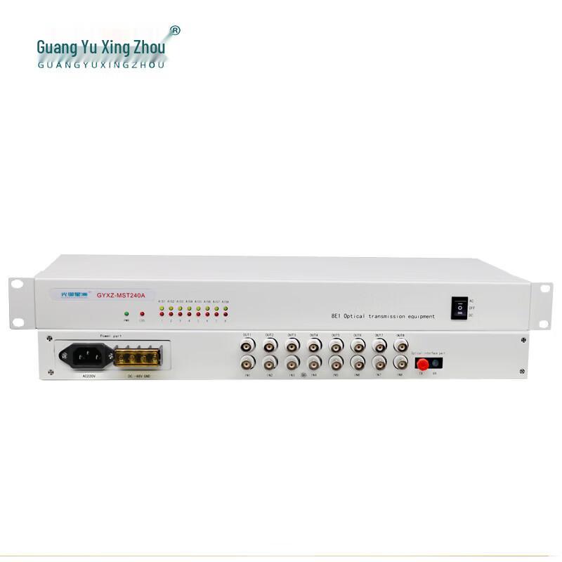 GYXZ-MST240A 8-Channel E1 PDH Optical Transceiver
GYXZ-MST240A 8-Channel E1 PDH Optical Transceiver
