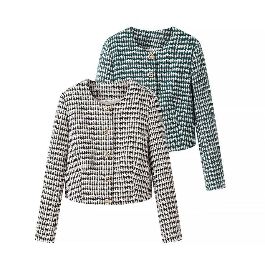 2024 Winter European & American Style Women s Houndstooth Crew Neck Long Sleeve Coat Medium
2024 Winter European & American Style Women s Houndstooth Crew Neck Long Sleeve Coat Medium