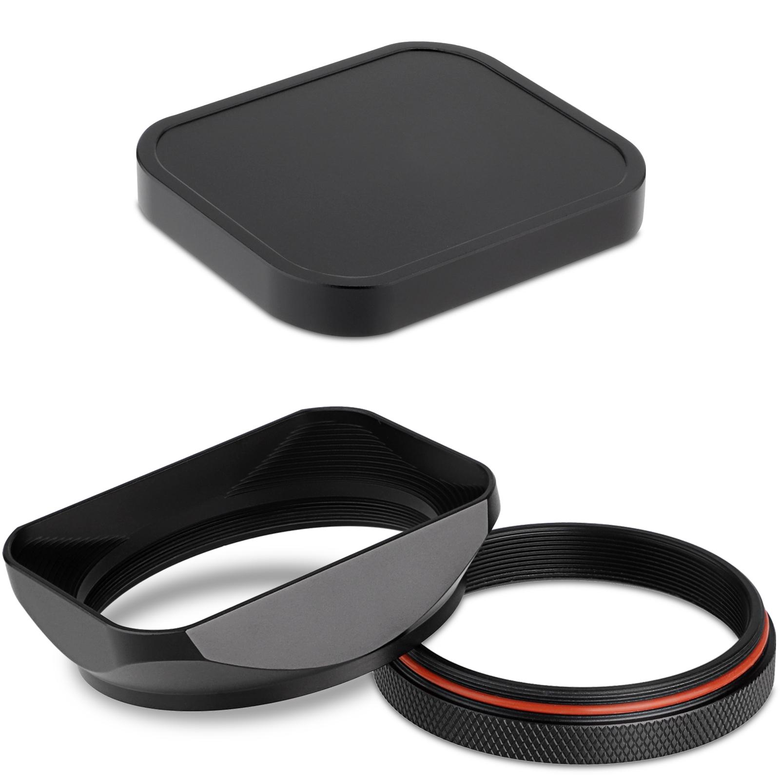 Haoge Square Metal Lens Hood for Fujifilm X100VI Fuji X100V X100F X100T with 49mm UV Filter Adapter Ring & Metal Cap Silver Silver Lens Hood
Haoge Square Metal Lens Hood for Fujifilm X100VI Fuji X100V X100F X100T with 49mm UV Filter Adapter Ring & Metal Cap Silver Silver Lens Hood