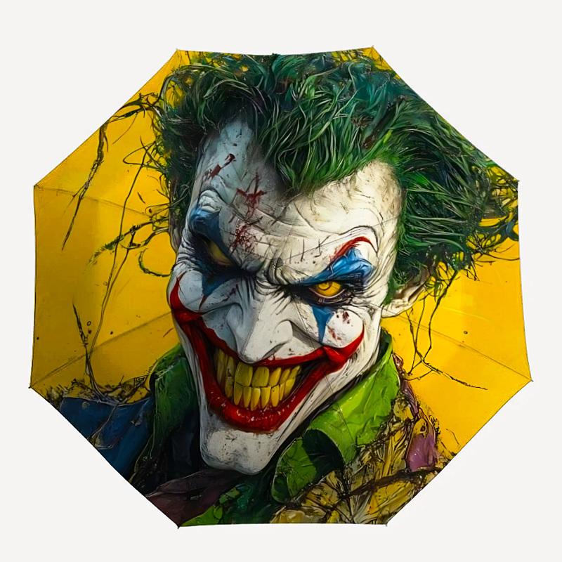 1pc Joker Clown Automatic Folding Umbrella - Compact 8-Rib Design,Festive Gift for Friends & Family, Compact Umbrella 21208
1pc Joker Clown Automatic Folding Umbrella - Compact 8-Rib Design,Festive Gift for Friends & Family, Compact Umbrella 21208