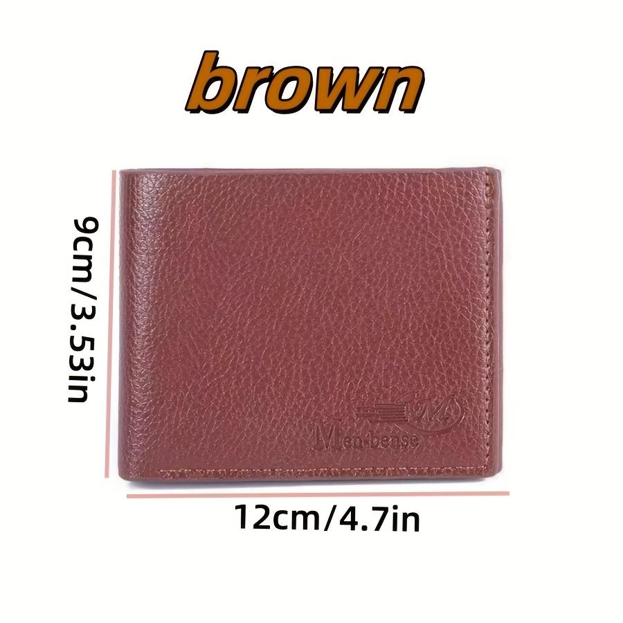 Simple Men s PV Leather Short Wallet - Lightweight and Portable Cardholder - Combined Pocket for Change and Business Cards коричневий
Simple Men s PV Leather Short Wallet - Lightweight and Portable Cardholder - Combined Pocket for Change and Business Cards коричневий