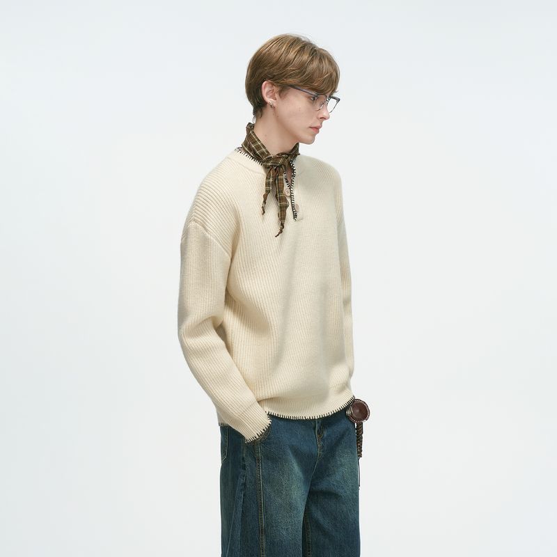 Dream Made Hand-Stitched Henry Collar Old Money Style Sweater for Men, Autumn and Winter Lazy Style Pullover Knitwear Apricot color 2XL
Dream Made Hand-Stitched Henry Collar Old Money Style Sweater for Men, Autumn and Winter Lazy Style Pullover Knitwear Apricot color 2XL