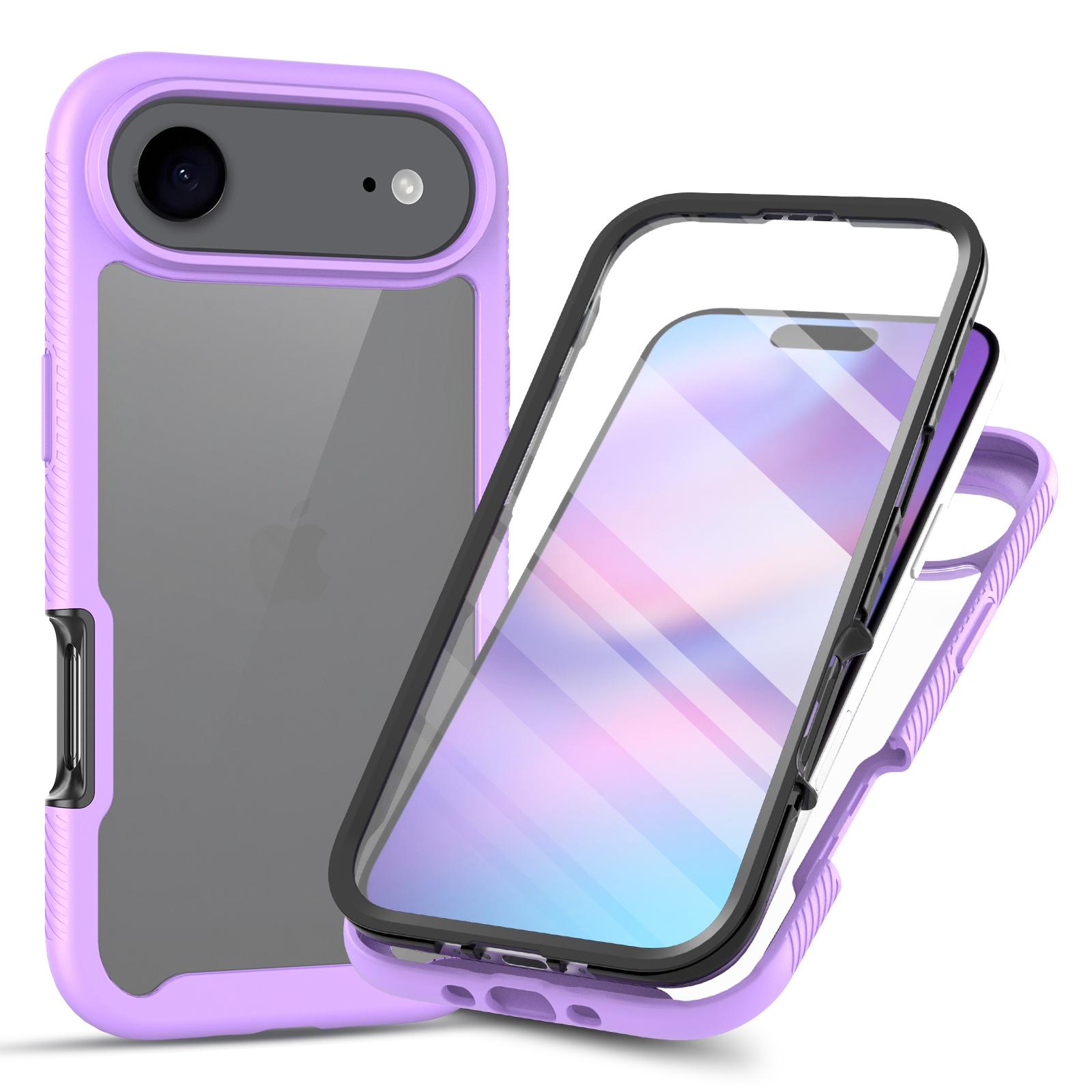 Clear Case for iPhone 17 Air PC+TPU Phone Back Cover with PET Screen Film Purple
Clear Case for iPhone 17 Air PC+TPU Phone Back Cover with PET Screen Film Purple
