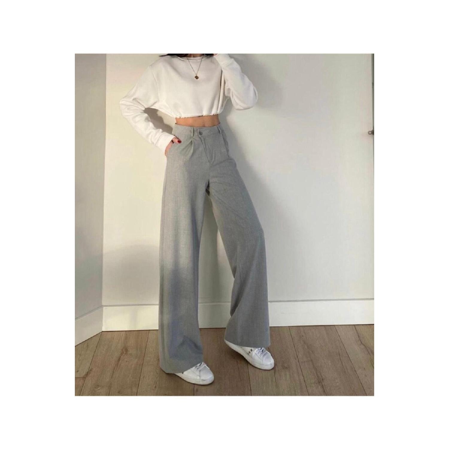 Woman Gray Palazzo Pants Myth010001 XS зелений 
Woman Gray Palazzo Pants Myth010001 XS зелений