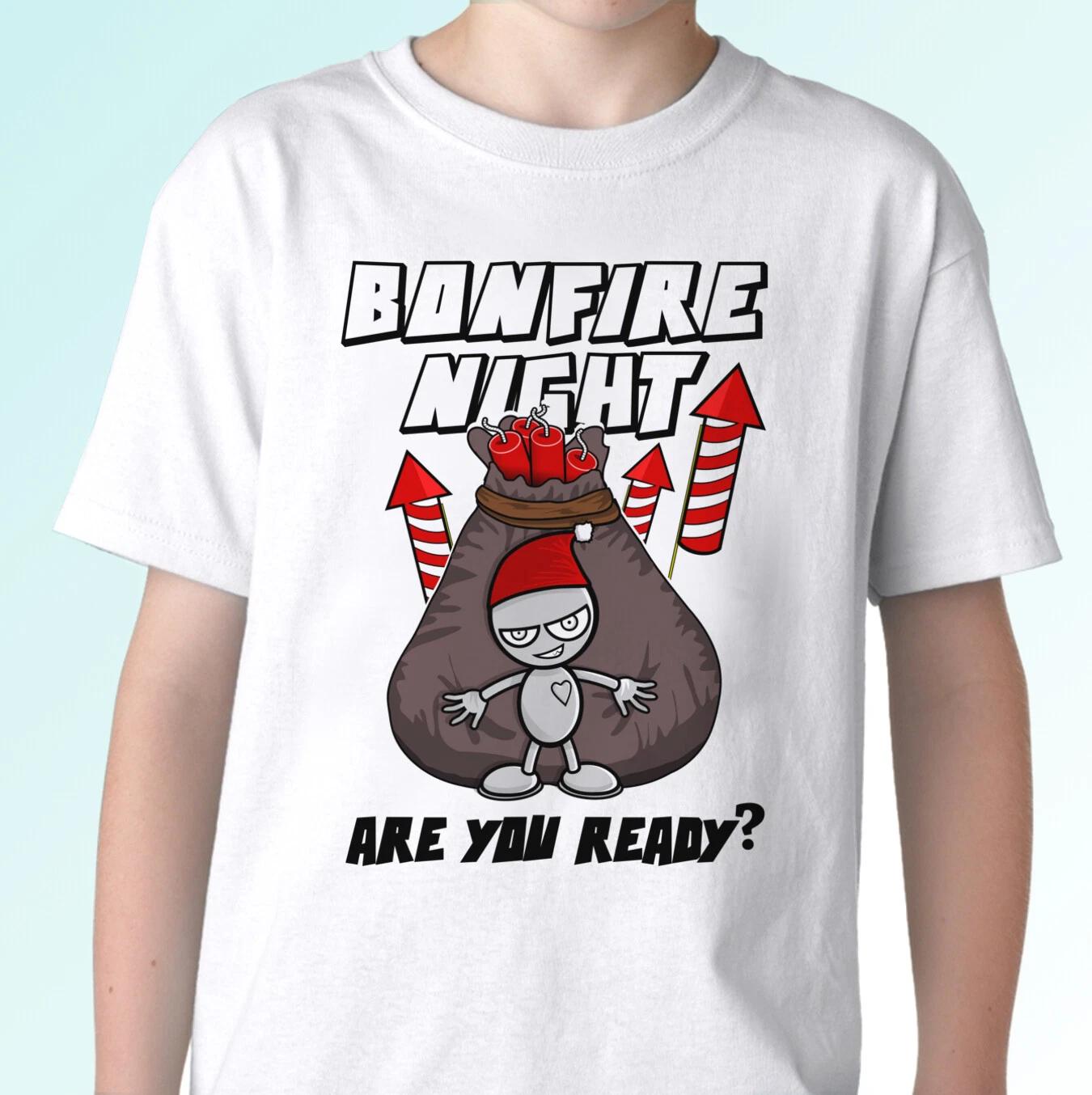 Bonfire Night kids boys T-Shirt funny tee Guy Fawkes day top gift s s kids sizes 140
Bonfire Night kids boys T-Shirt funny tee Guy Fawkes day top gift s s kids sizes 140
