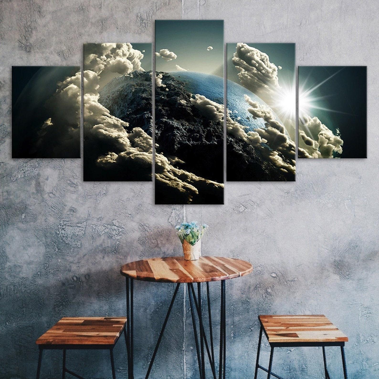 Planet Earth Cloudy Sky Abstract Canvas 5 Piece Five Panel Wall Print Modern Art Poster Picture Home Decor Gift For Him Her 20X35 20X45 20X55CM
Planet Earth Cloudy Sky Abstract Canvas 5 Piece Five Panel Wall Print Modern Art Poster Picture Home Decor Gift For Him Her 20X35 20X45 20X55CM