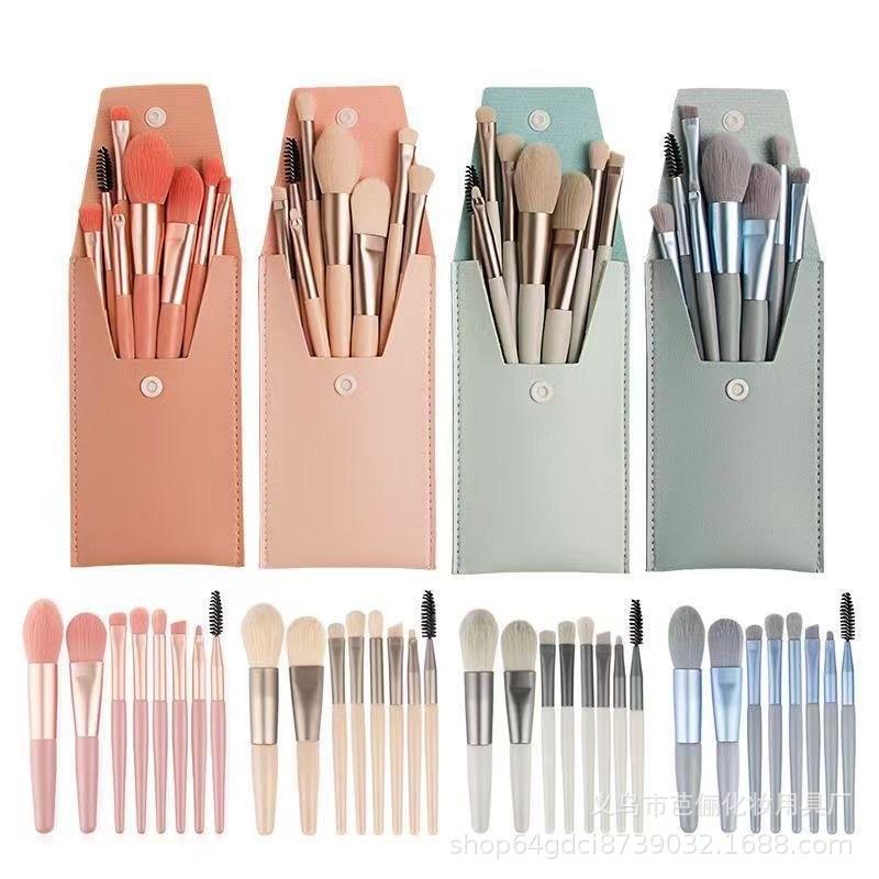 8-Piece Macaron Makeup Brush Set: Soft Bristle Foundation, Blush & Eyeshadow Brushes for Beginners Fog Blue PU Bag
8-Piece Macaron Makeup Brush Set: Soft Bristle Foundation, Blush & Eyeshadow Brushes for Beginners Fog Blue PU Bag