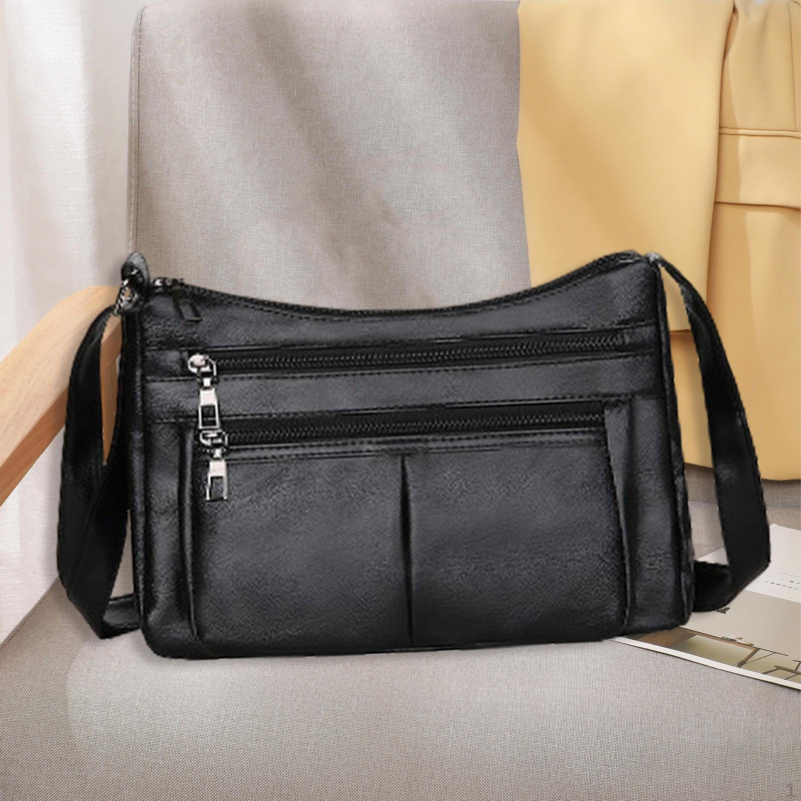 Шикарная женская сумка через плечо для повседневных задач чёрный
Шикарная женская сумка через плечо для повседневных задач чёрный