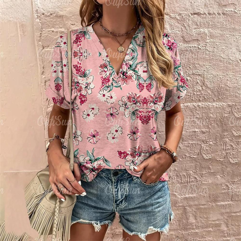 Summer Women Fashion T-shirt Vintage Floral Painting O-Neck Tops Tees Female Casual Short Sleeve Clothing Ladies Stylish Outfit 8XL
Summer Women Fashion T-shirt Vintage Floral Painting O-Neck Tops Tees Female Casual Short Sleeve Clothing Ladies Stylish Outfit 8XL