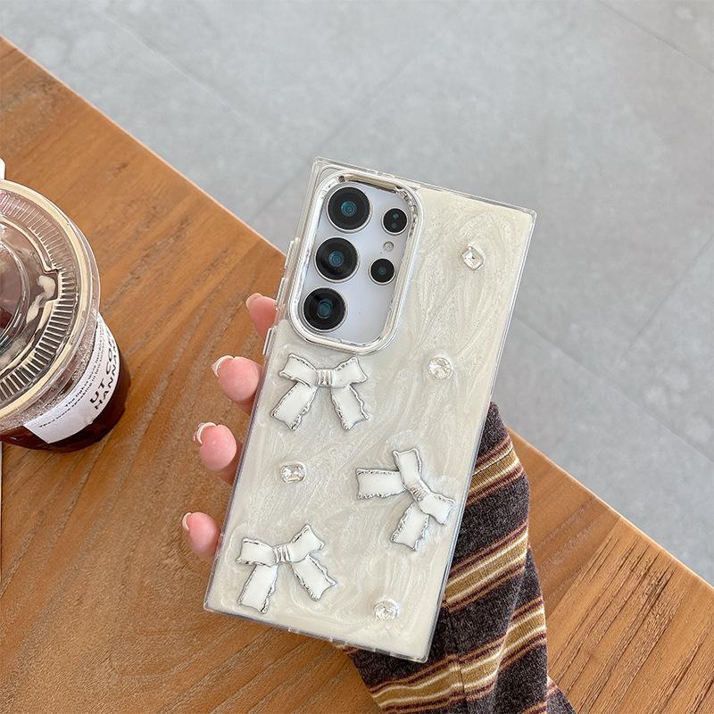 Bow Rhinestone Samsung Mobile Phone Case For S25Plus Advanced Sense S24 Fashion A16 Anti-Drop A05 Women samsung a16
Bow Rhinestone Samsung Mobile Phone Case For S25Plus Advanced Sense S24 Fashion A16 Anti-Drop A05 Women samsung a16