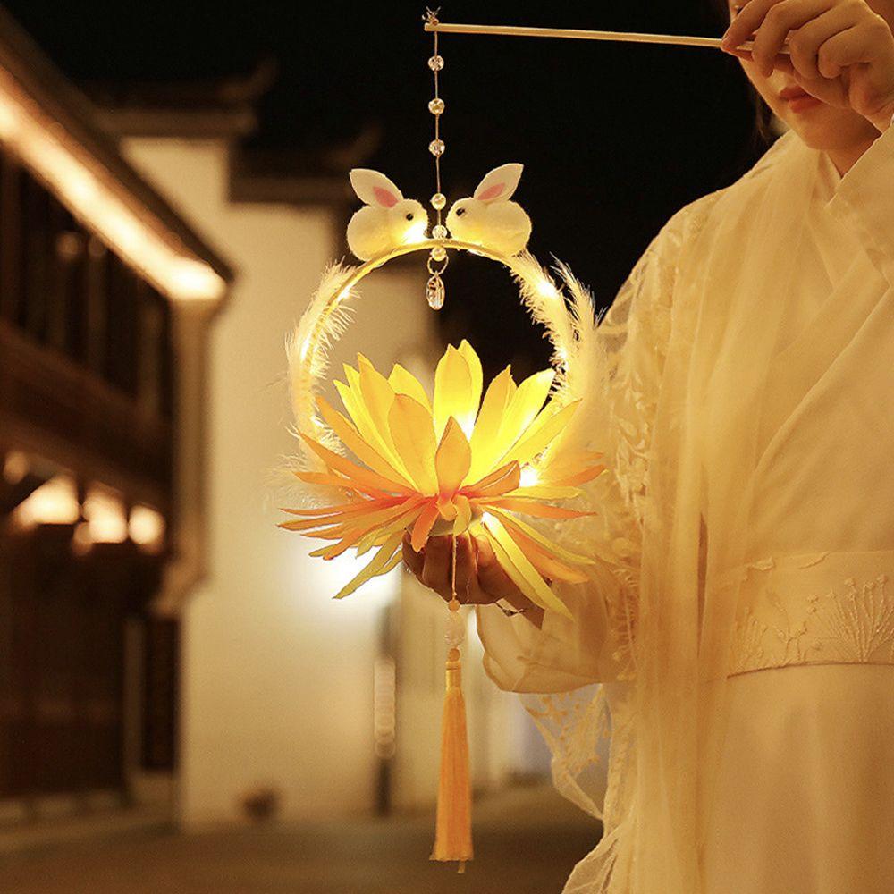 Rabbit Handmade Lotus Hanging Holiday Lighting Mid-Autumn Festival Feather Chinese Style Lantern 
Rabbit Handmade Lotus Hanging Holiday Lighting Mid-Autumn Festival Feather Chinese Style Lantern
